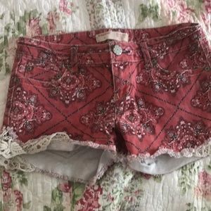 Bandana print shorts